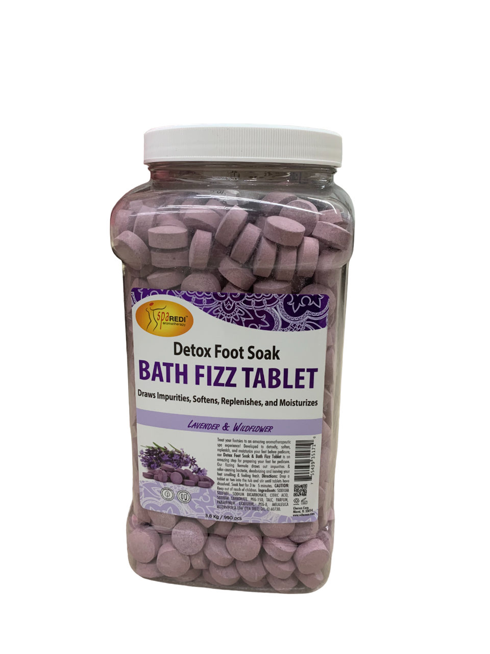 SpaRedi Bath Fizz Tablet Lavender Wildflower